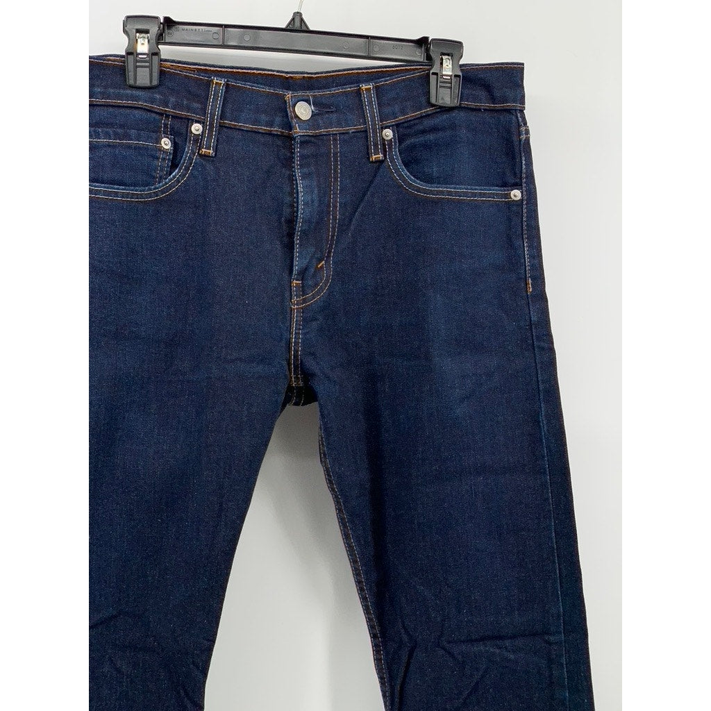 LEVI'S Men's 512 Indigo Denim Slim Tapered Regular-Fit Five-Pocket Jean SZ 32x32