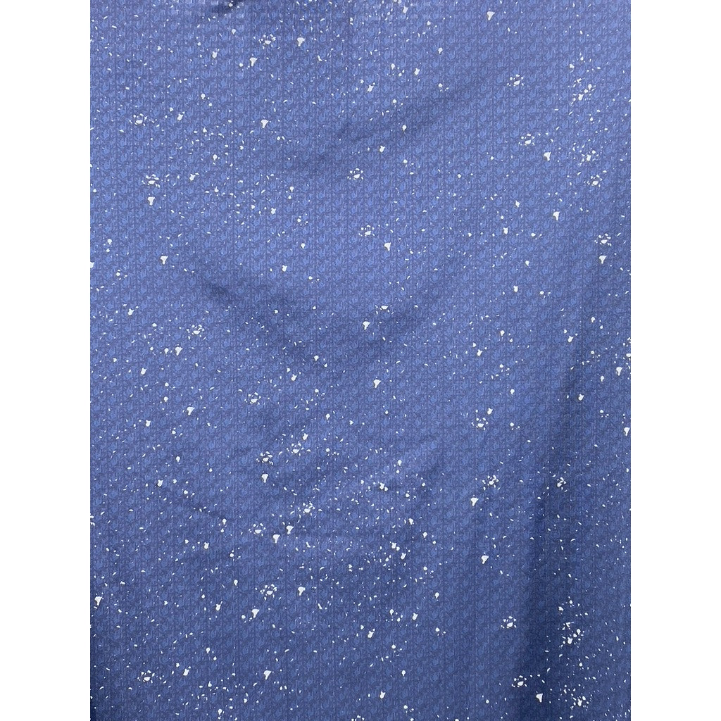 CASTORE Men’s Navy Blue Printed Proteous Long Sleeve Crewneck T-Shirt SZ L