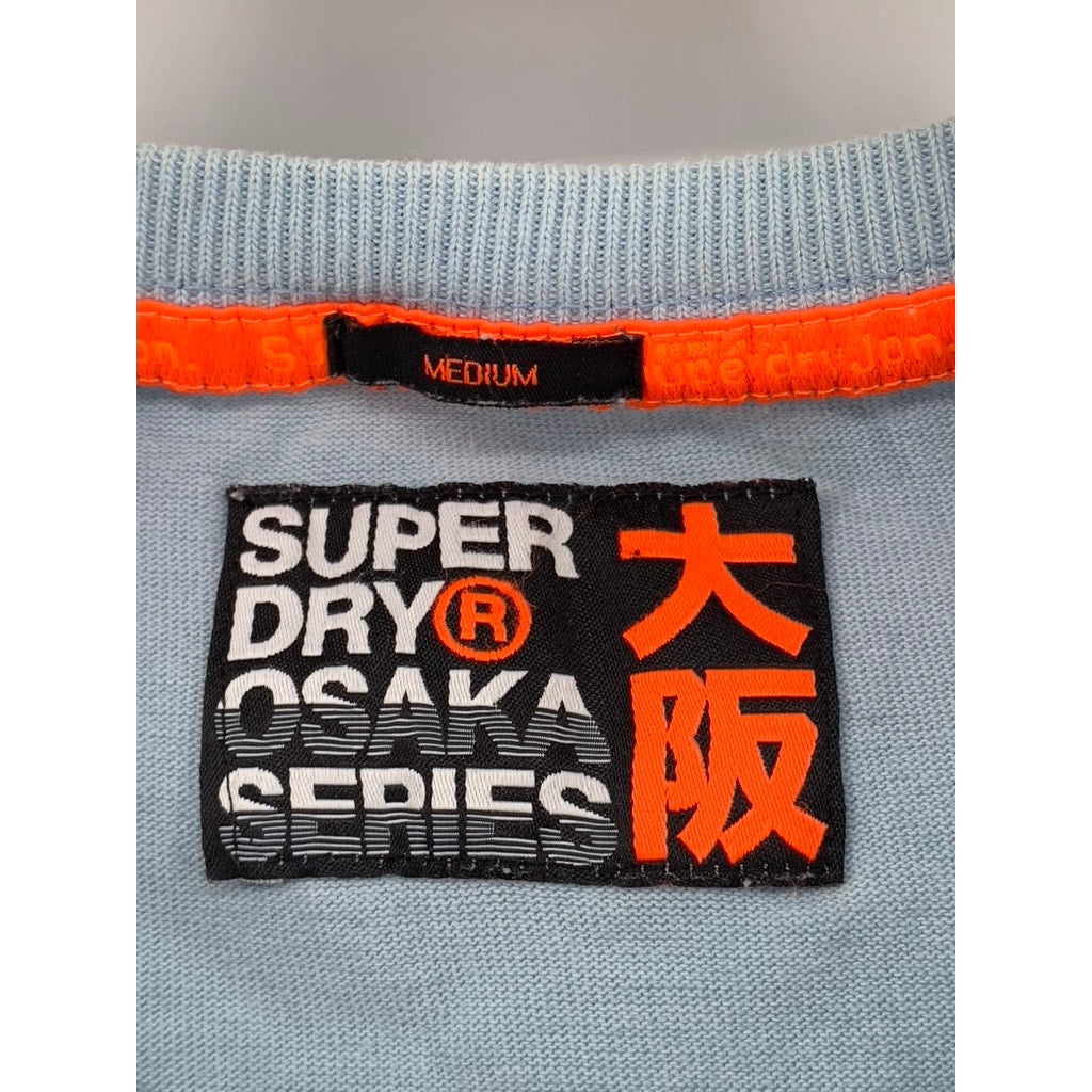 SUPER DRY Men's Blue Osaka 6 Graphic Short Sleeve T-Shirt SZ M