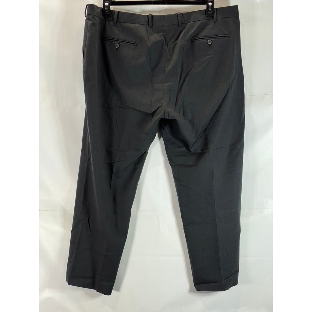 PRONTO UOMO Men's Black Two-Button Modern-fit Suit SZ 50R/45X30