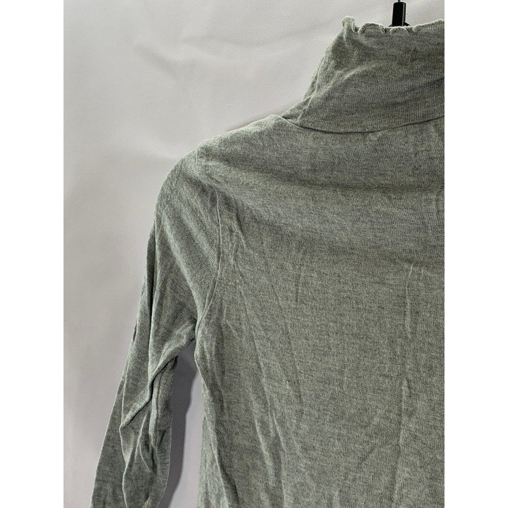 KOTON Women's Gray Lightweight Long Sleeve Turtleneck Top SZ S