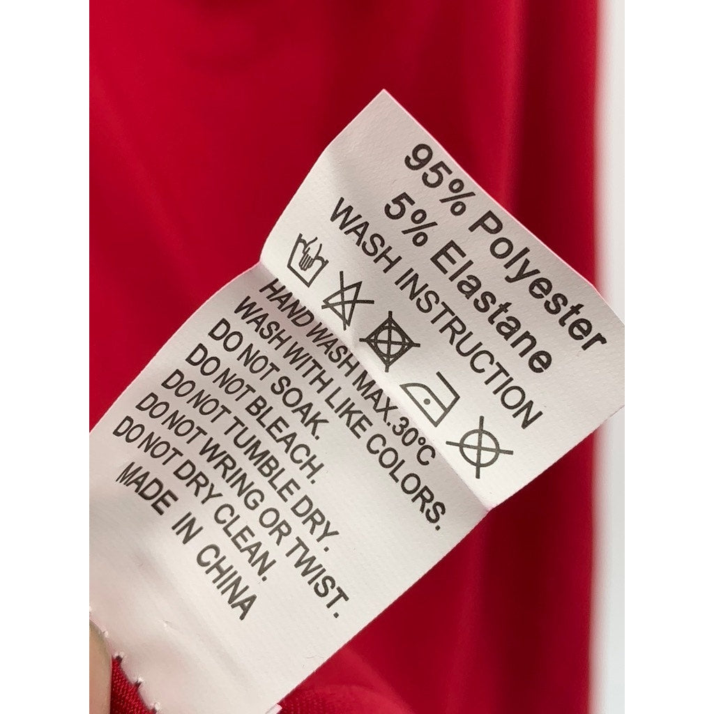 UNBRANDED Women's Red Open-Back Sleeveless Mini Dress SZ S