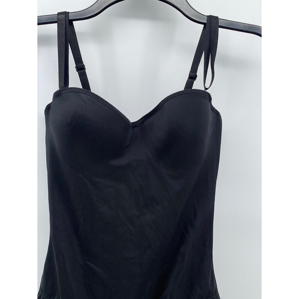 MARILYN MONROE Women's Black Removeable Strap Shaping Bodysuit SZ M