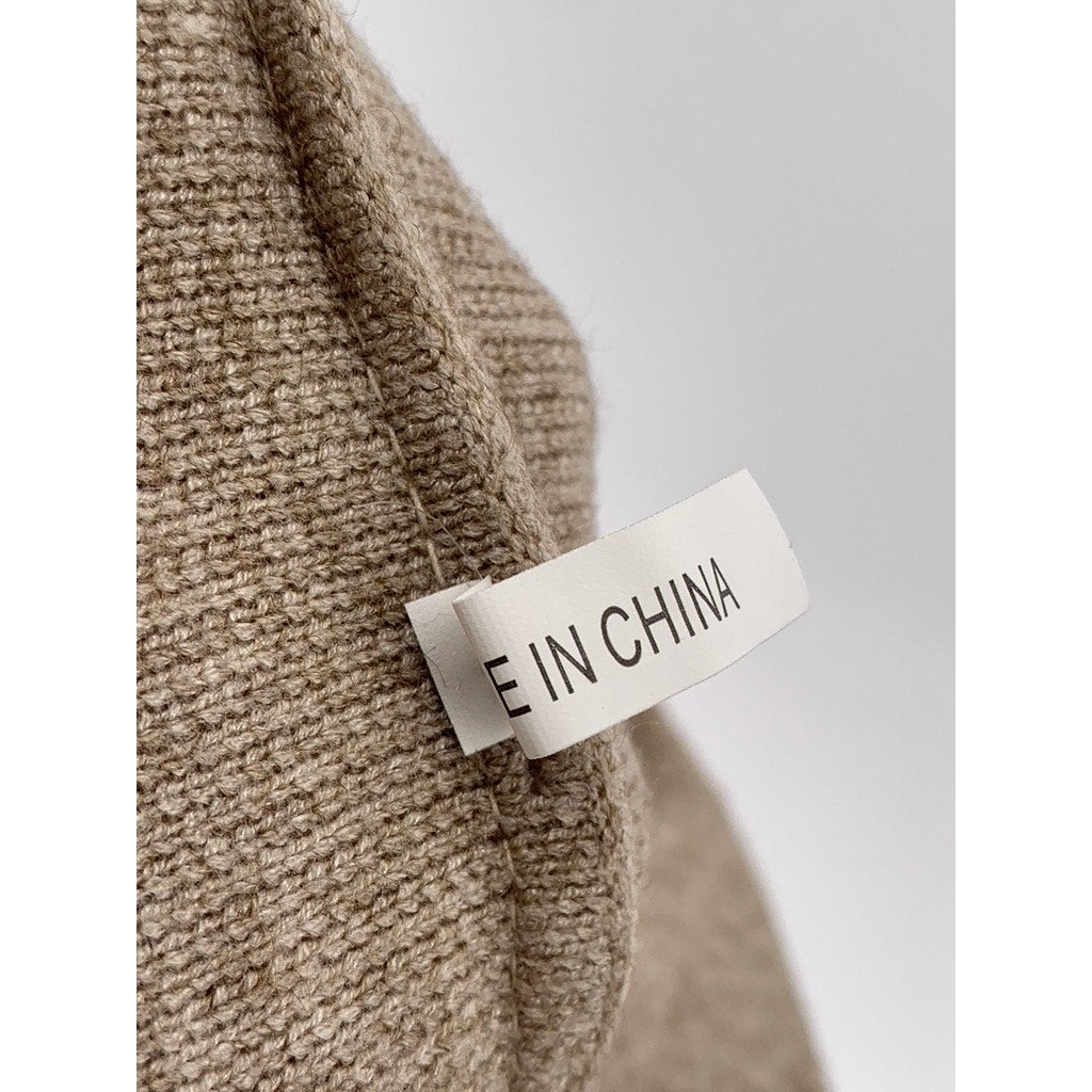 UNBRANDED Women's Tan Knit Midi Skirt SZ S