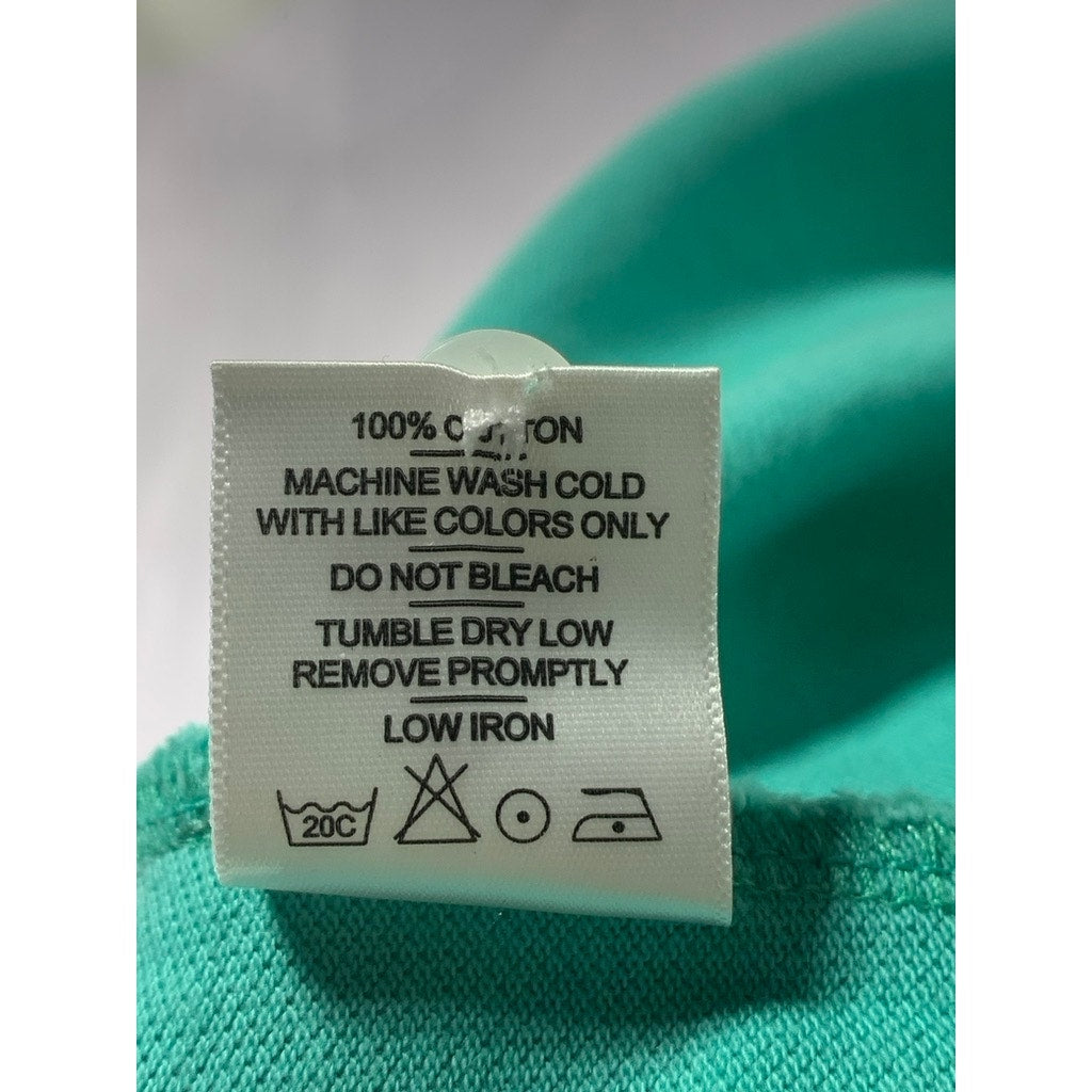 AMERICAN GIANT Men's Green Cotton Pique Short Sleeve Polo Shirt SZ S