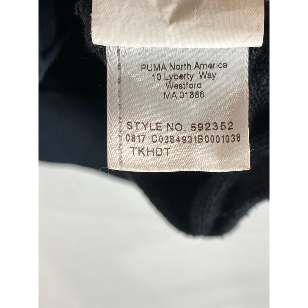 PUMA Women's Black Fusion Elongated Hooded Zip-Up Sweater SZ L
