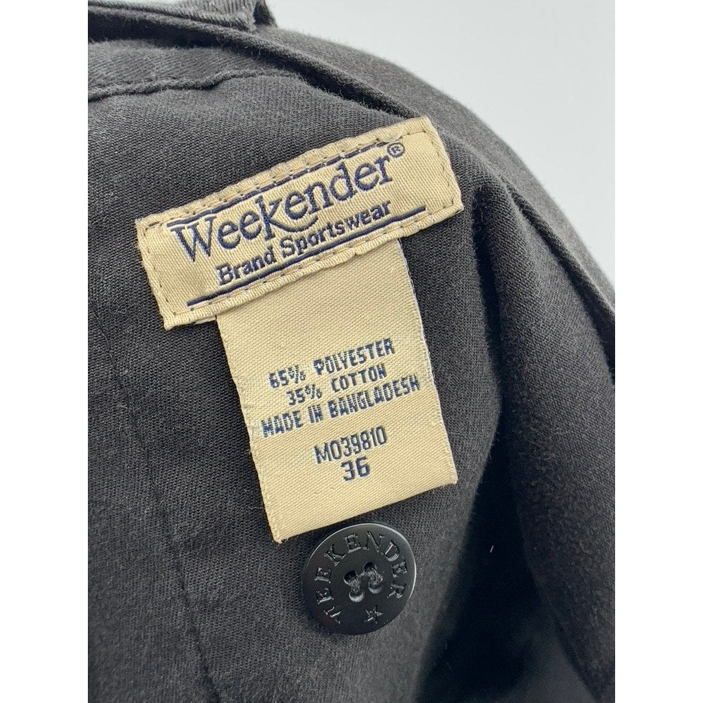 WEEKENDER Men's Black Solid Trader Cargo Shorts SZ 36