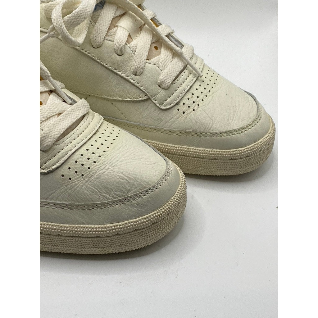 REEBOK Women's Chalk-Blue Classic Club C 85 Vintage Lace-Up Sneakers SZ 6.5