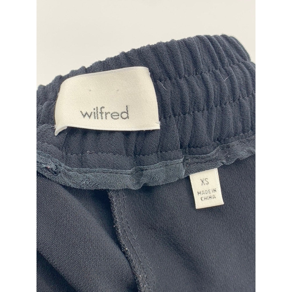 WILFRED Women’s Black Cropped Pull-On Buffon Pant SZ XS