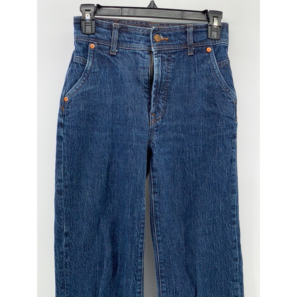 MADEWELL Women's Dark Blue Denim The Perfect Vintage Straight Jean SZ 23