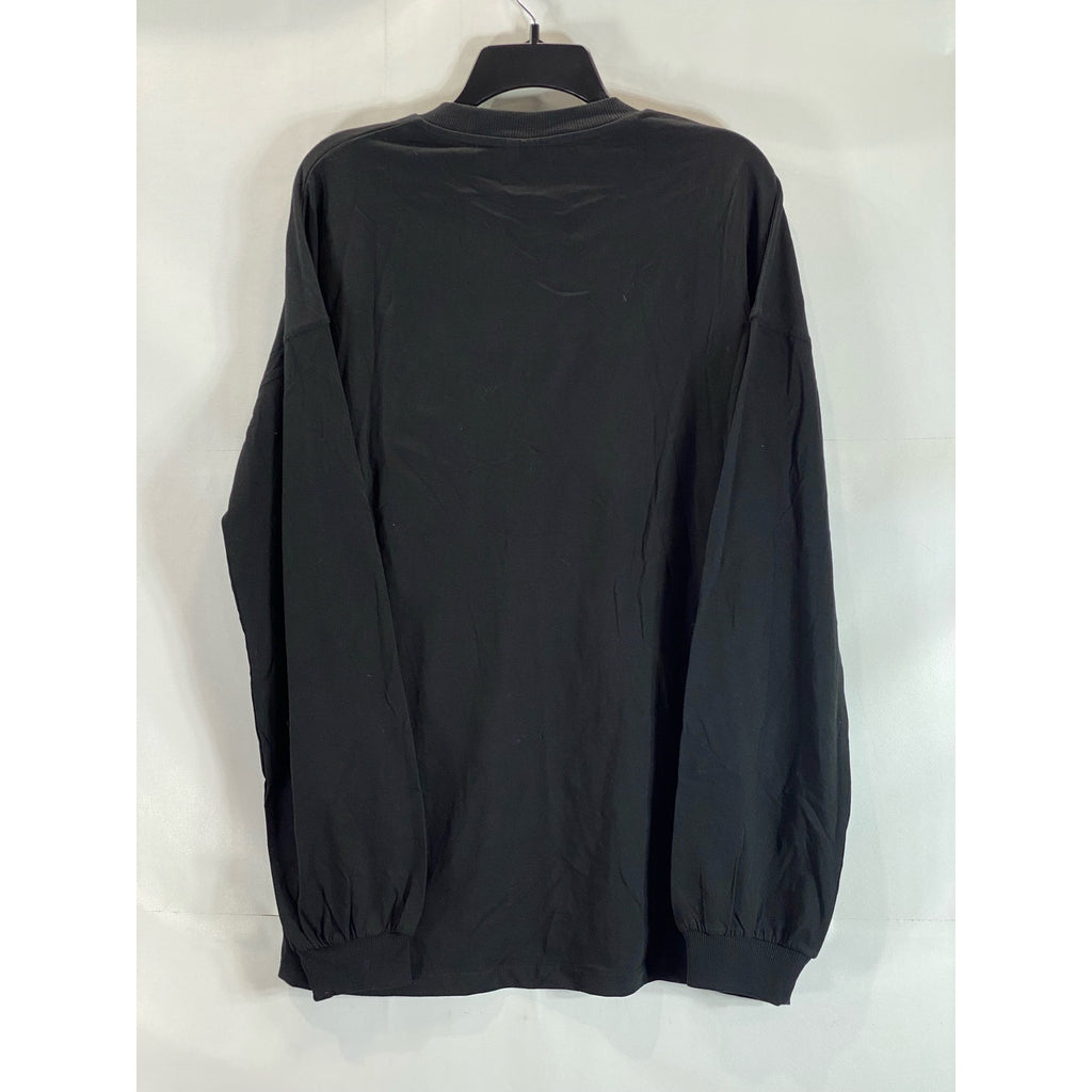 ASOS Men's Black Solid Crewneck Pullover Sweater SZ M