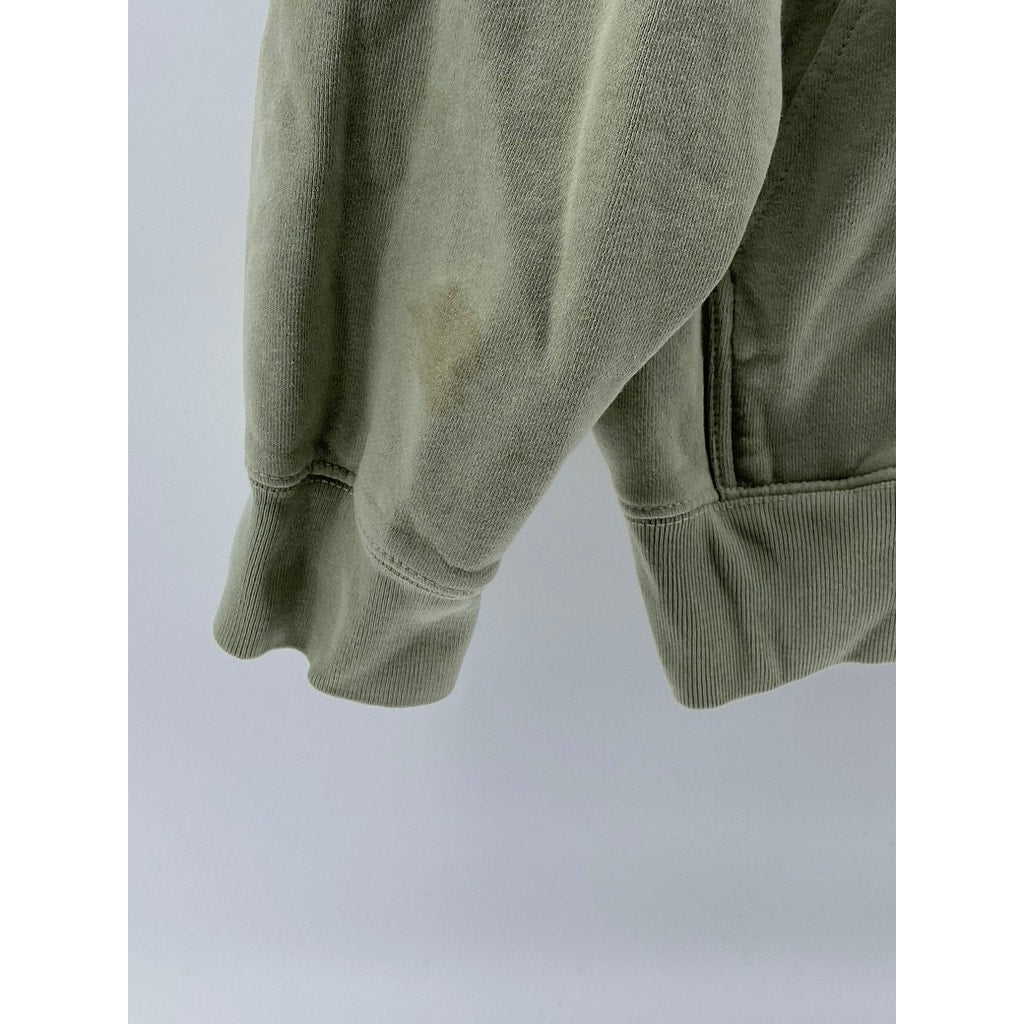 BRANDY MELVILLE Women's Light Green Oversized Long Sleeve Zip-Up Sweater SZ OS