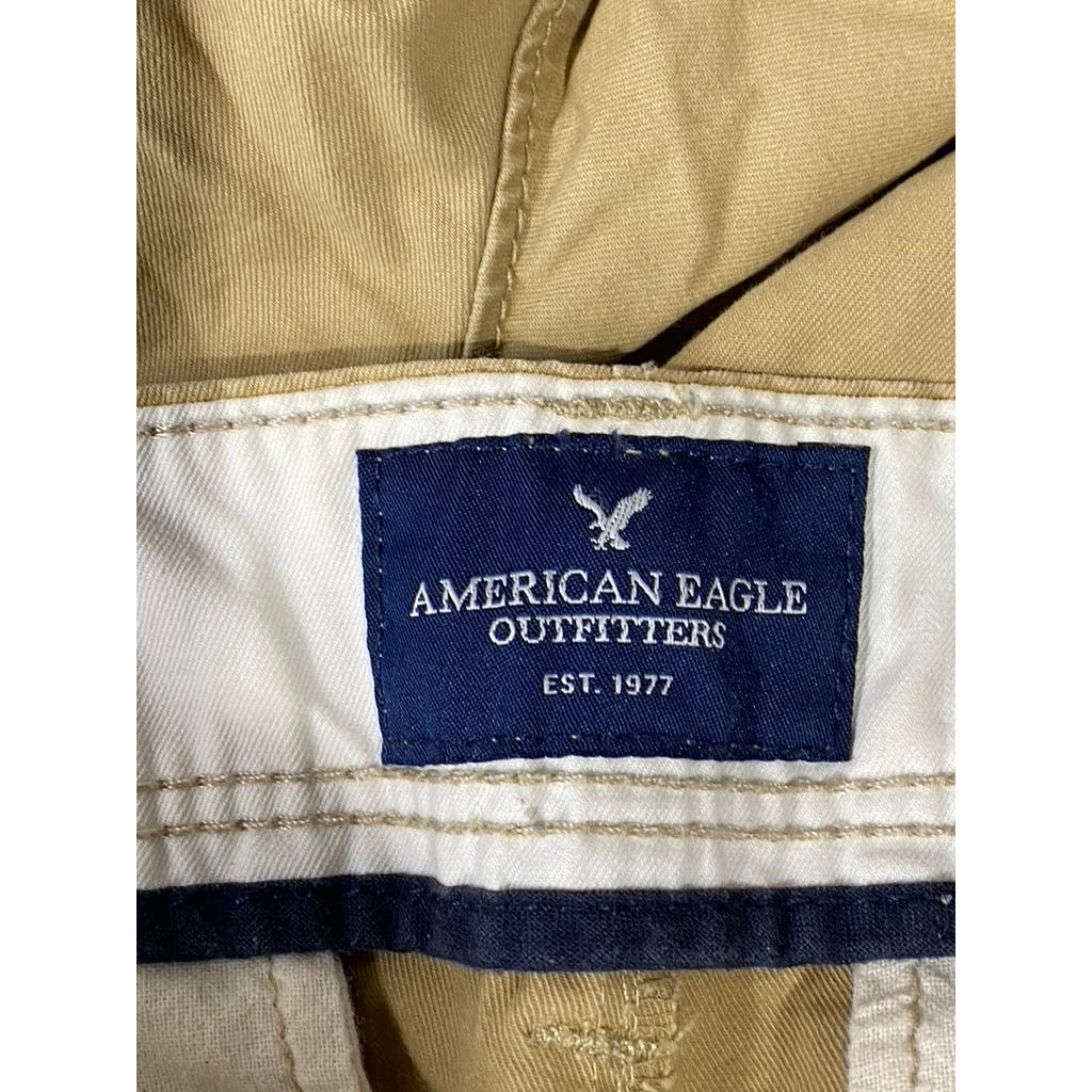 AMERICAN EAGLE OUTFITTERS Men's Tan Original Straight Chino Pant SZ 32X30