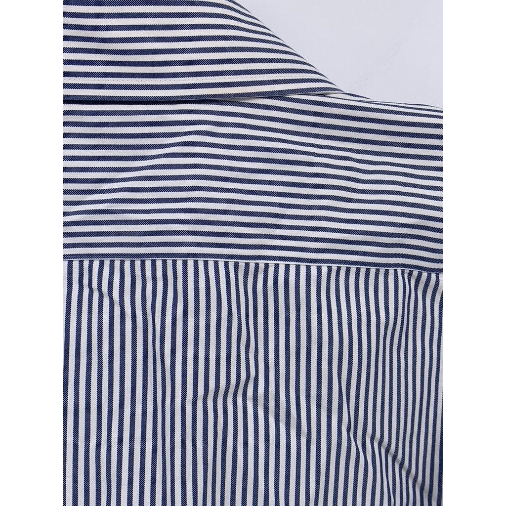 BROOKS BROTHERS Men's Blue-White Striped Button-up Long Sleeve Shirt SZ 17.5-34