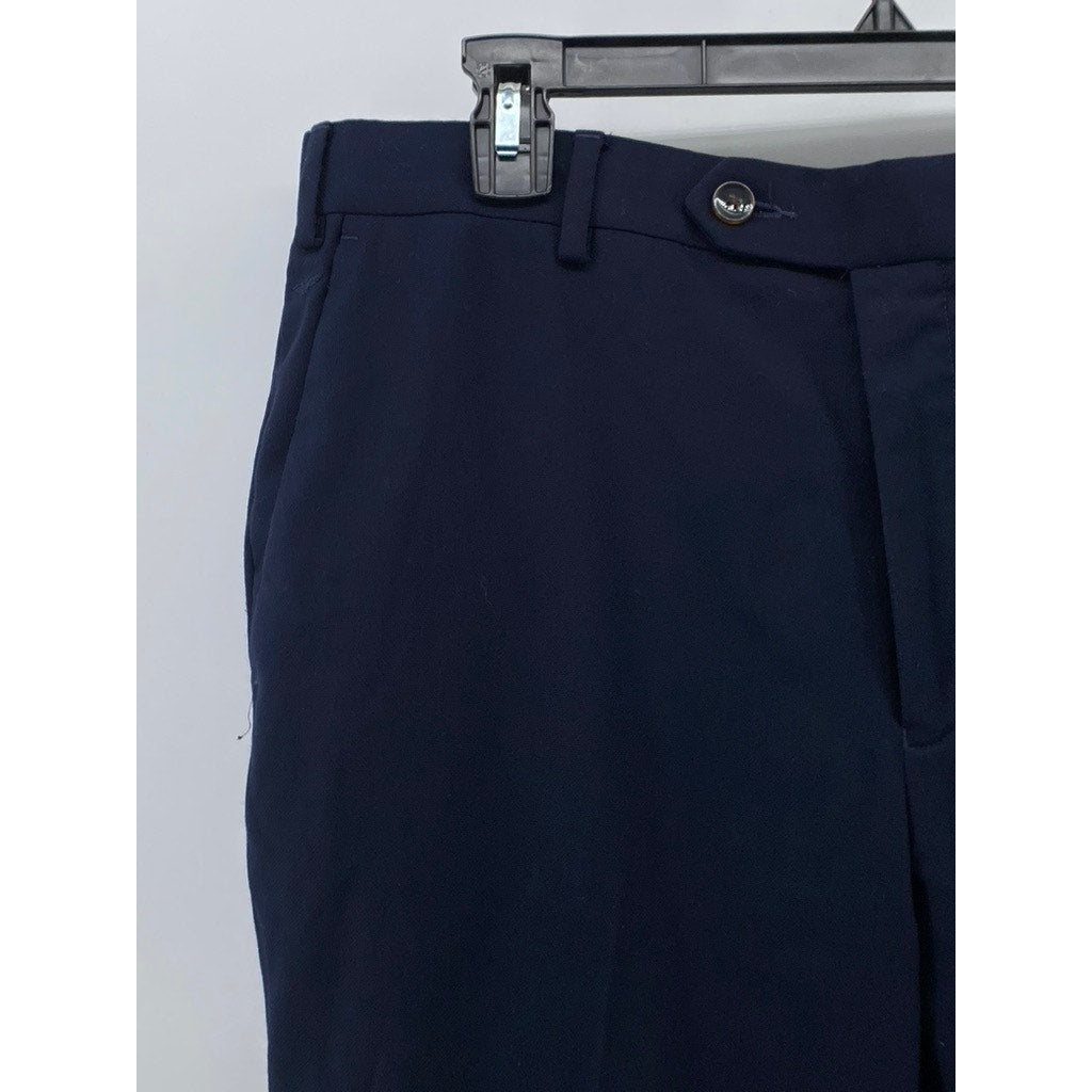 PARK AVENUE Women's Blue Straight-Leg Regular-Fit Pant SZ 36
