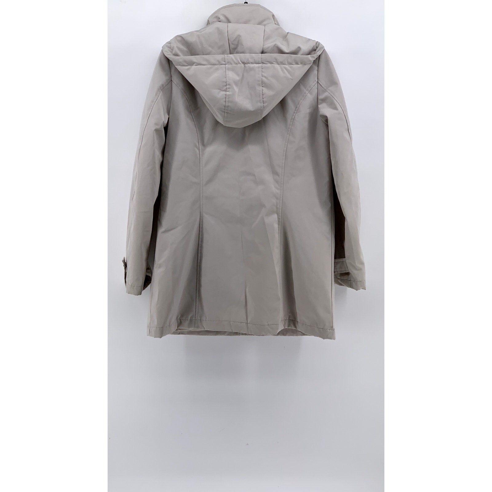 HFX Women's Beige Zip-Up Weather Resistant Polyester Jacket SZ S