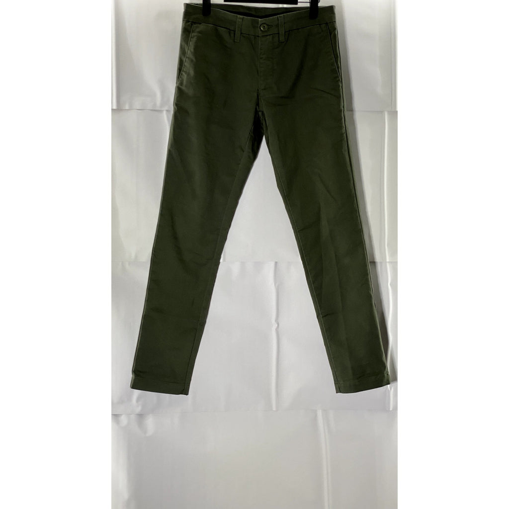 CARHARTT WORK IN PROGRESS Men's Dark Green Slim-Fit Sid Chino Pant SZ 29X32