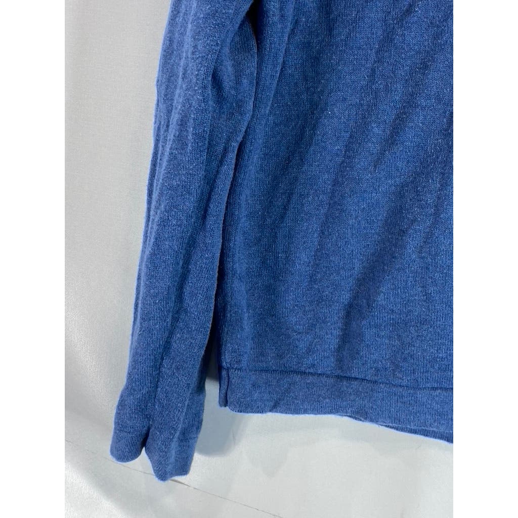 BANANA REPUBLIC Men's Blue Regular-Fit V-Neck Long Sleeve Pullover Sweater SZ S