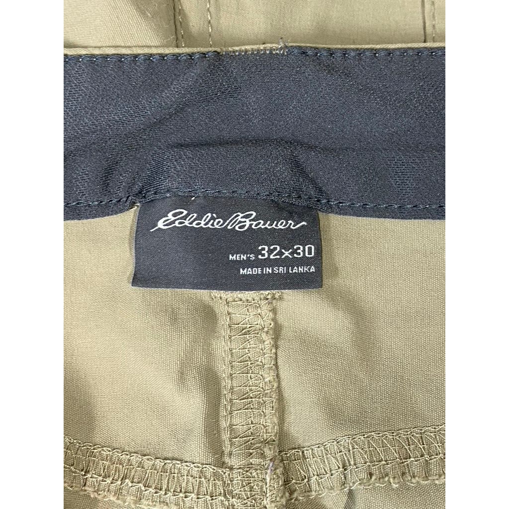 EDDIE BAUER Men's Light Khaki Regular-Fit Stretch Tech Pants SZ 32X30