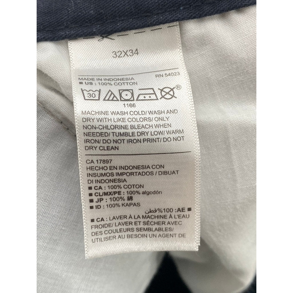 OLD NAVY Men's Black Jack Solid Ultimate Slim Tech Chino Pants SZ 32x34