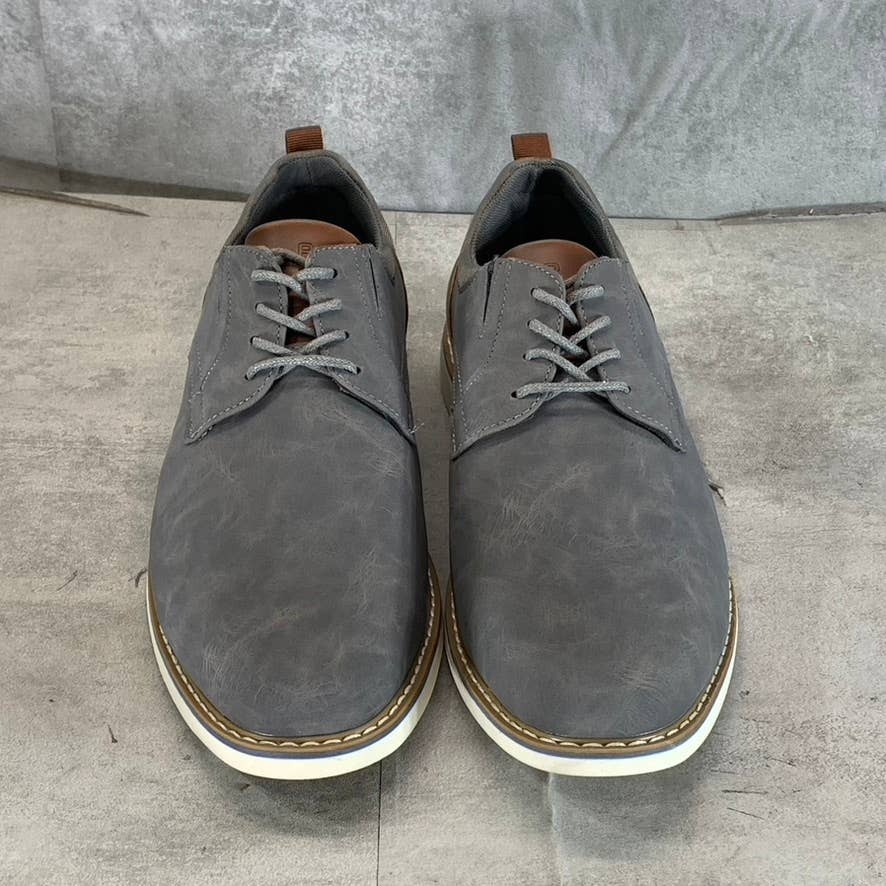 RESERVED FOOTWEAR NEW YORK Men's Grey Vertigo Lace-Up Oxford Shoes SZ 9