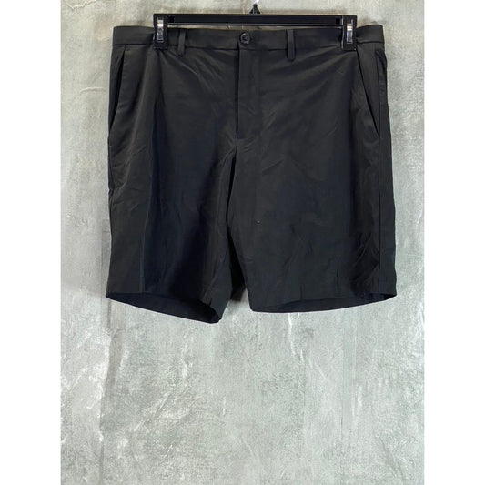 PERRY ELLIS PORTFOLIO Men's Black Solid Regular-Fit Stretch Tech Short SZ 36