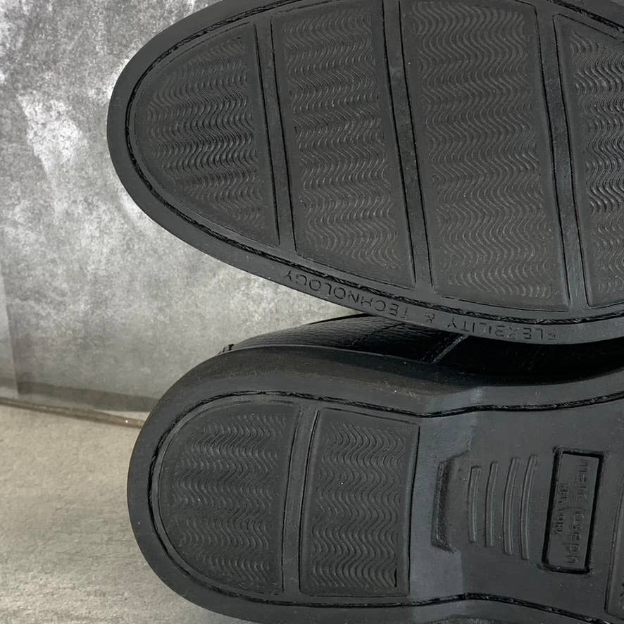 MJNY BY MARC JOSEPH Men's Black Leather Wellington Lace-Up Oxfords SZ 9