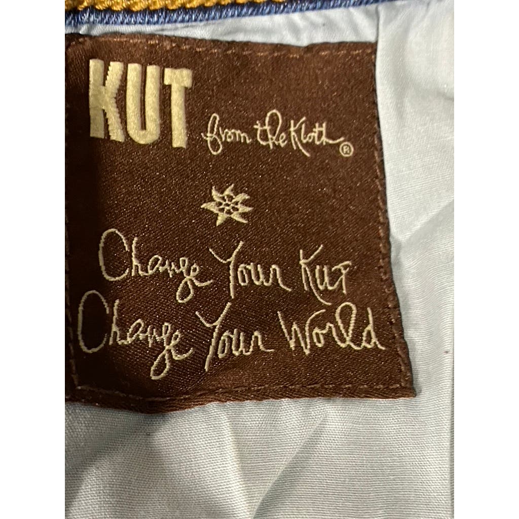 KUT FROM THE KLOTH Women's Dark Wash Blue Short Mia Toothpick Skinny Jean SZ 12S