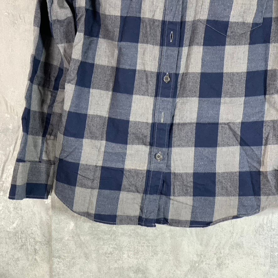 J.CREW The Perfect Shirt Women's Blue Plaid Classic Fit Button-Up Top SZ S