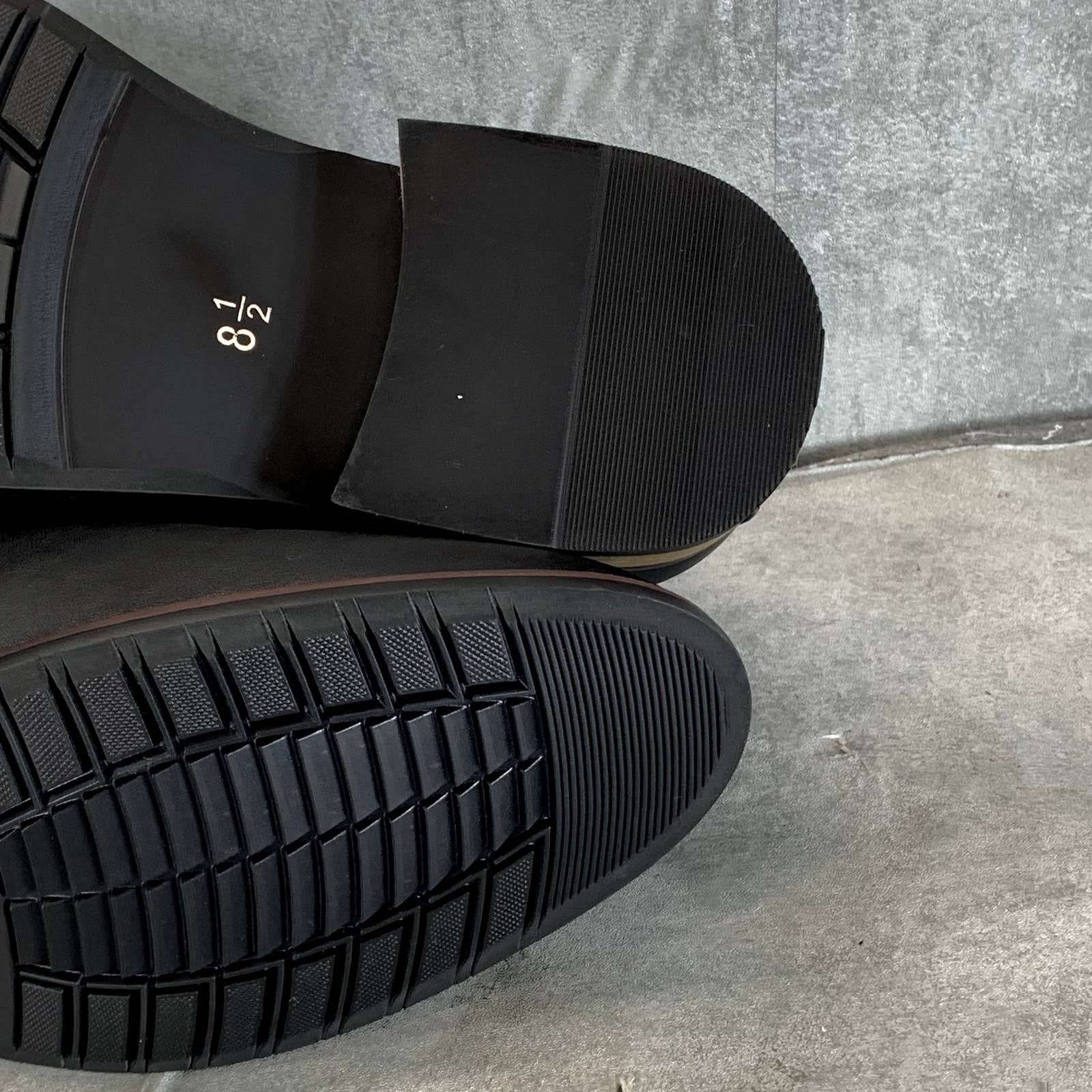 VANCE CO. Men's Black Faux-Leather Landon Pull-On Dress Boots SZ 8.5