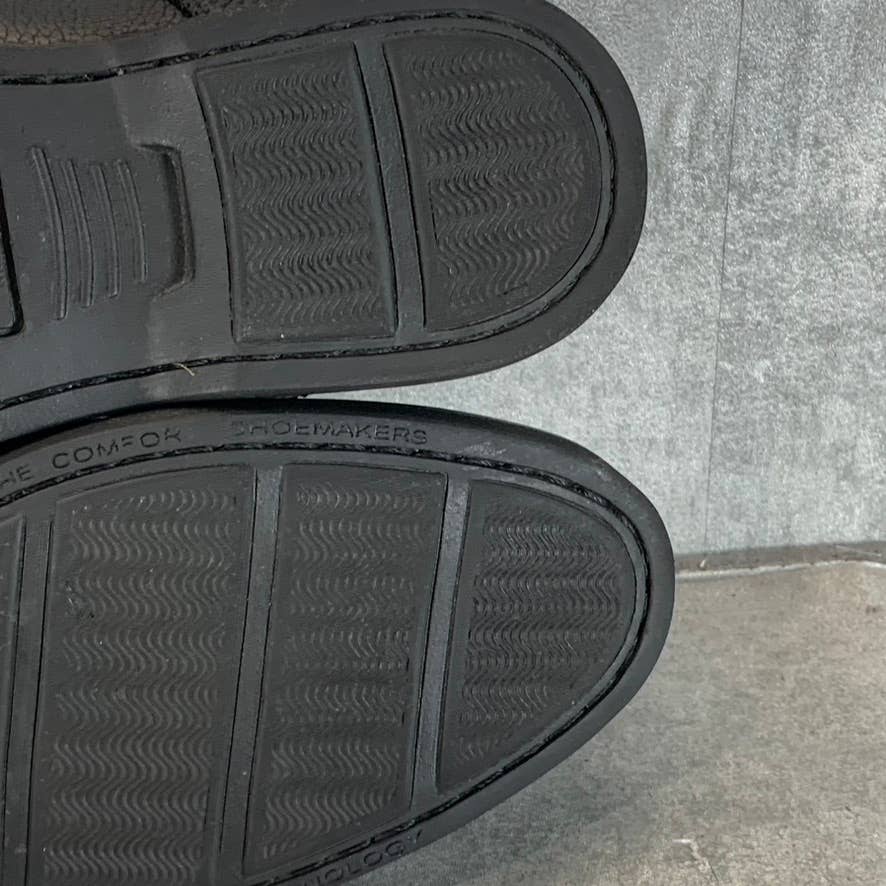 MJNY BY MARC JOSEPH Men's Black Leather Wellington Lace-Up Oxfords SZ 9