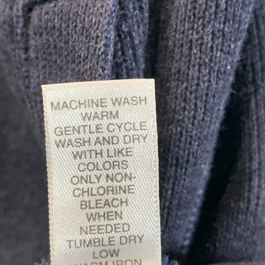 BANANA REPUBLIC Men's Navy/Gold Stripe Zip-Up Sweater SZ S