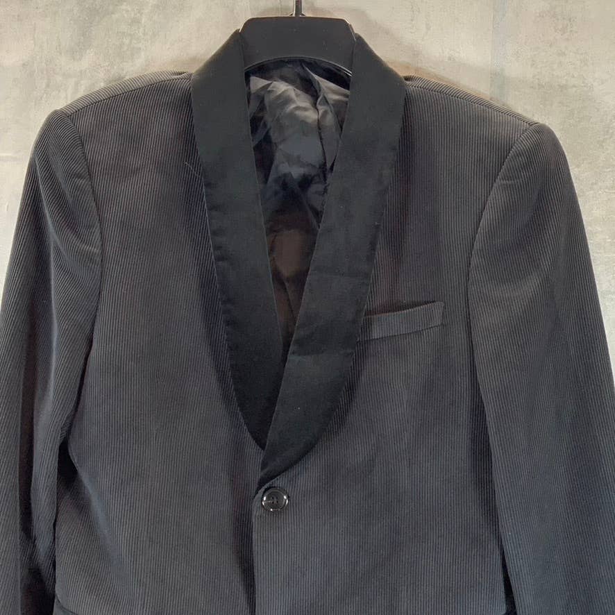 EMPORIO ARMANI Men's Black G-Line Velvet Textured Satin-Collar Dinner Jacket