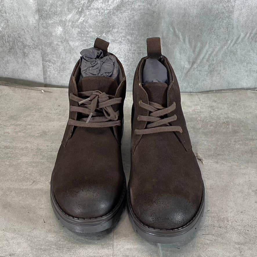 VINTAGE FOUNDRY CO. Men's Brown Leather Turner Lace-Up Chukka Boots SZ 9.5