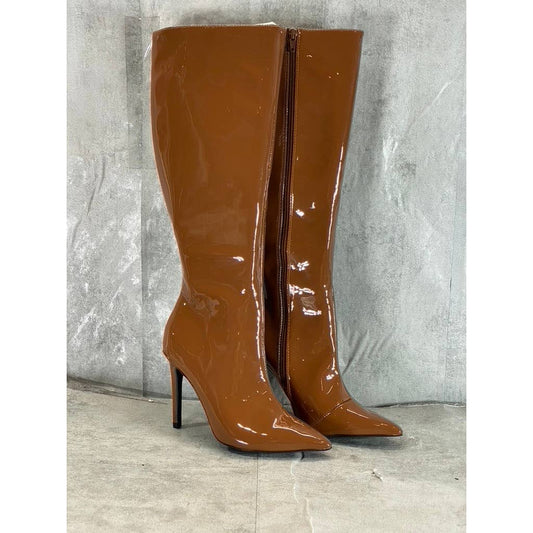 INC INTERNATIONAL CONCEPTS Women's Cognac Rajel Knee-High Pointed-Toe Boots SZ 7