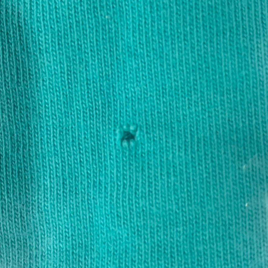 LANDS' END Men's Teal Shadow Super-T Cotton Short-Sleeve Polo Shirt SZ L