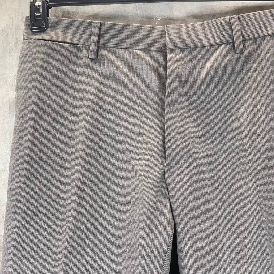 BANANA REPUBLIC Men's Grey Mini Gingham Classic-Fit Dress Pants SZ 32X32