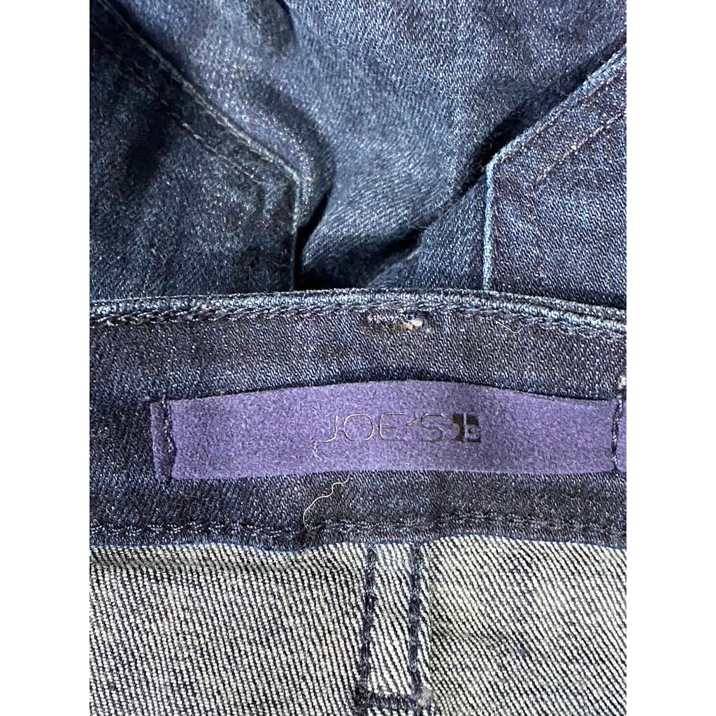 JOE'S Jeans Women's Dark Wash Ruby High-Rise Raw-Hem Skinny Ankle Jeans SZ 26