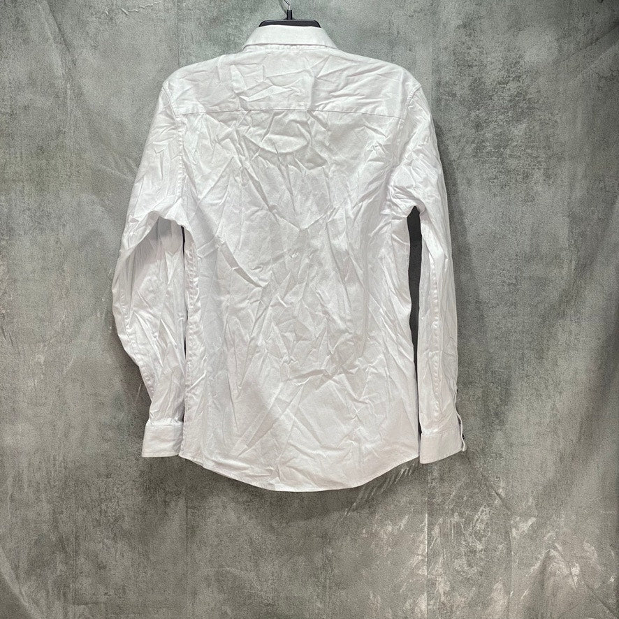 INC INTERNATIONAL CONCEPTS White Long Sleeve Tux Shirt SZ S