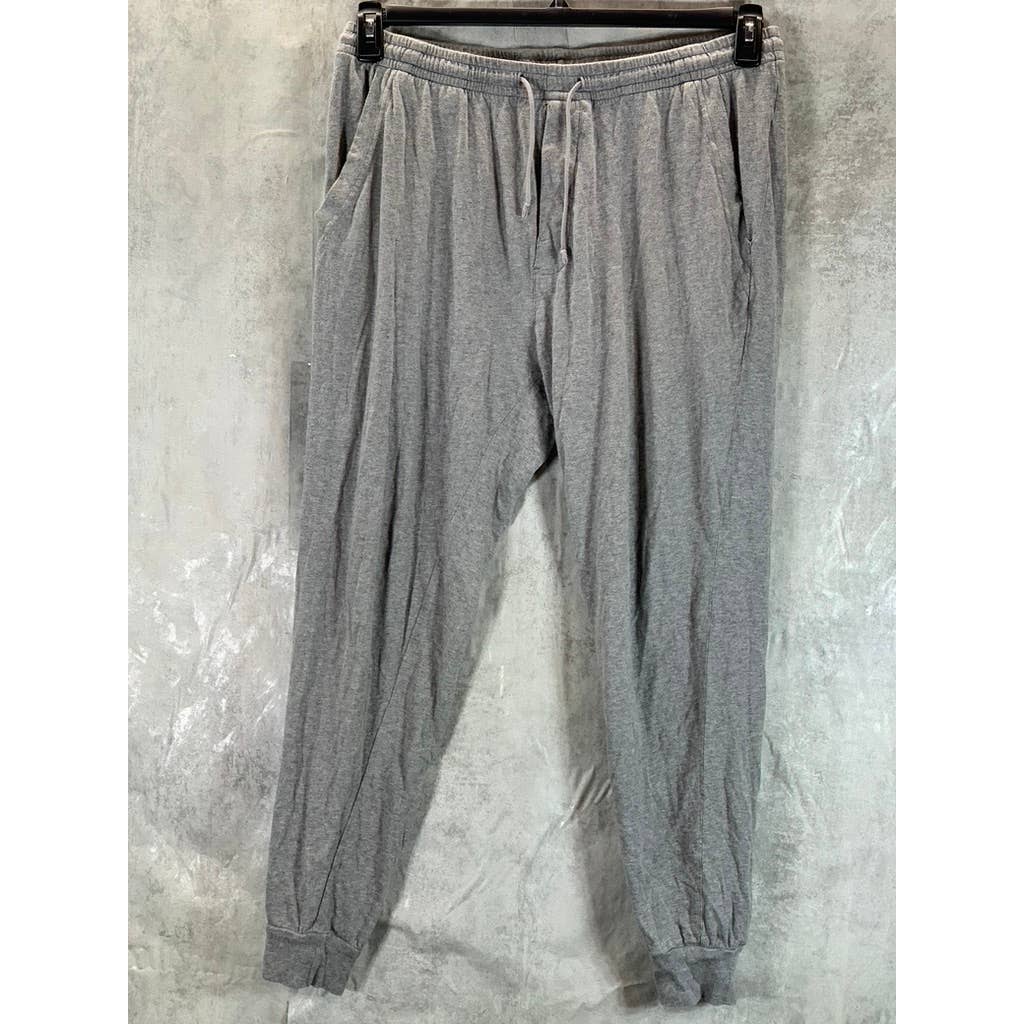 J.CREW Men's Light Grey Slim-Fit Drawstring Pull-On Sweatpants SZ L