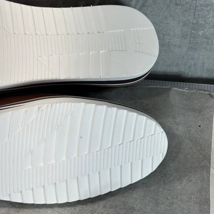 VANCE CO. Men's Brown Faux-Leather Warrick Memory Foam Wingtip Oxfords SZ 11