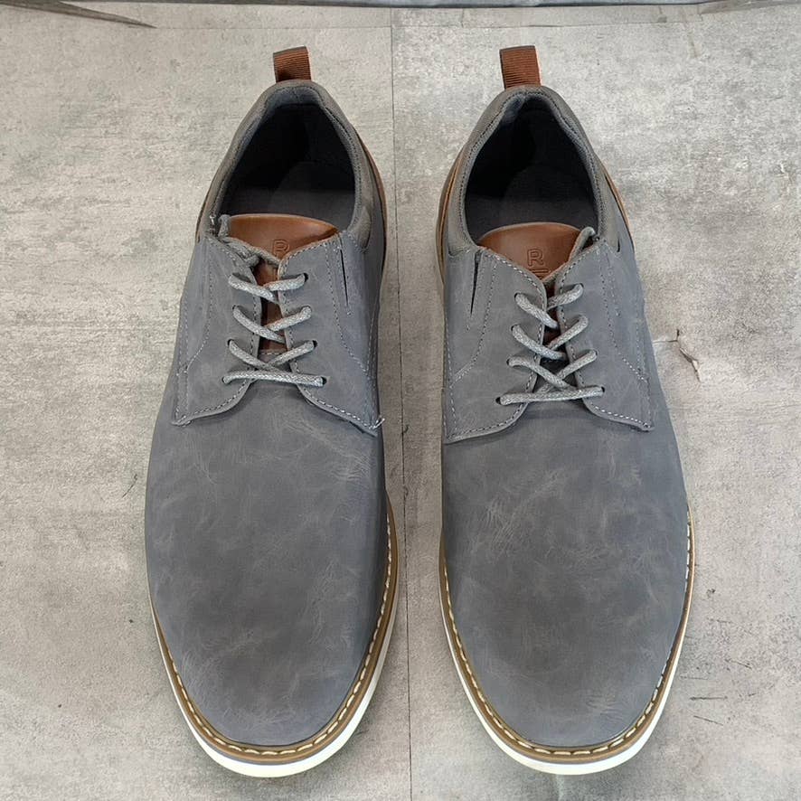 RESERVED FOOTWEAR NEW YORK Men's Grey Vertigo Lace-Up Oxford Shoes SZ 9