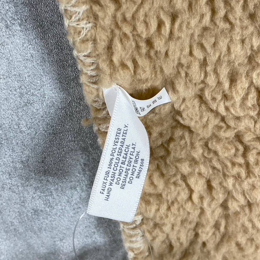 JENNI Women's Camel Solid Sherpa Scarf SZ OS