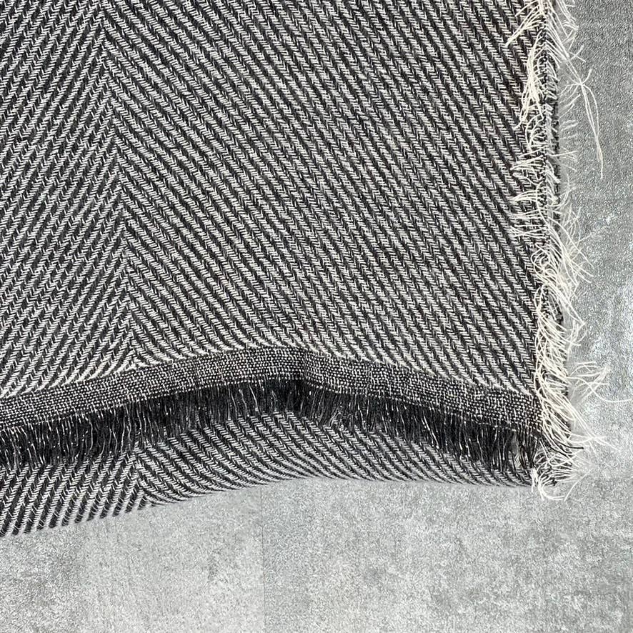 INC INTERNATIONAL CONCEPTS Women's Black Two-Tone Shine Scarf SZ OS