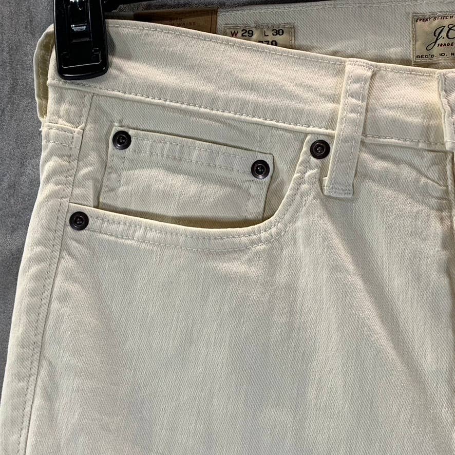 J.CREW Men's Beige 770 Garment Dye Stretch Straight-Fit Pants SZ 29X30