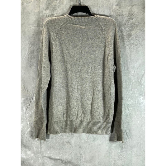 J.CREW Men's Mercantile Grey Crewneck Supersoft Lambswool Blend Sweater SZ M