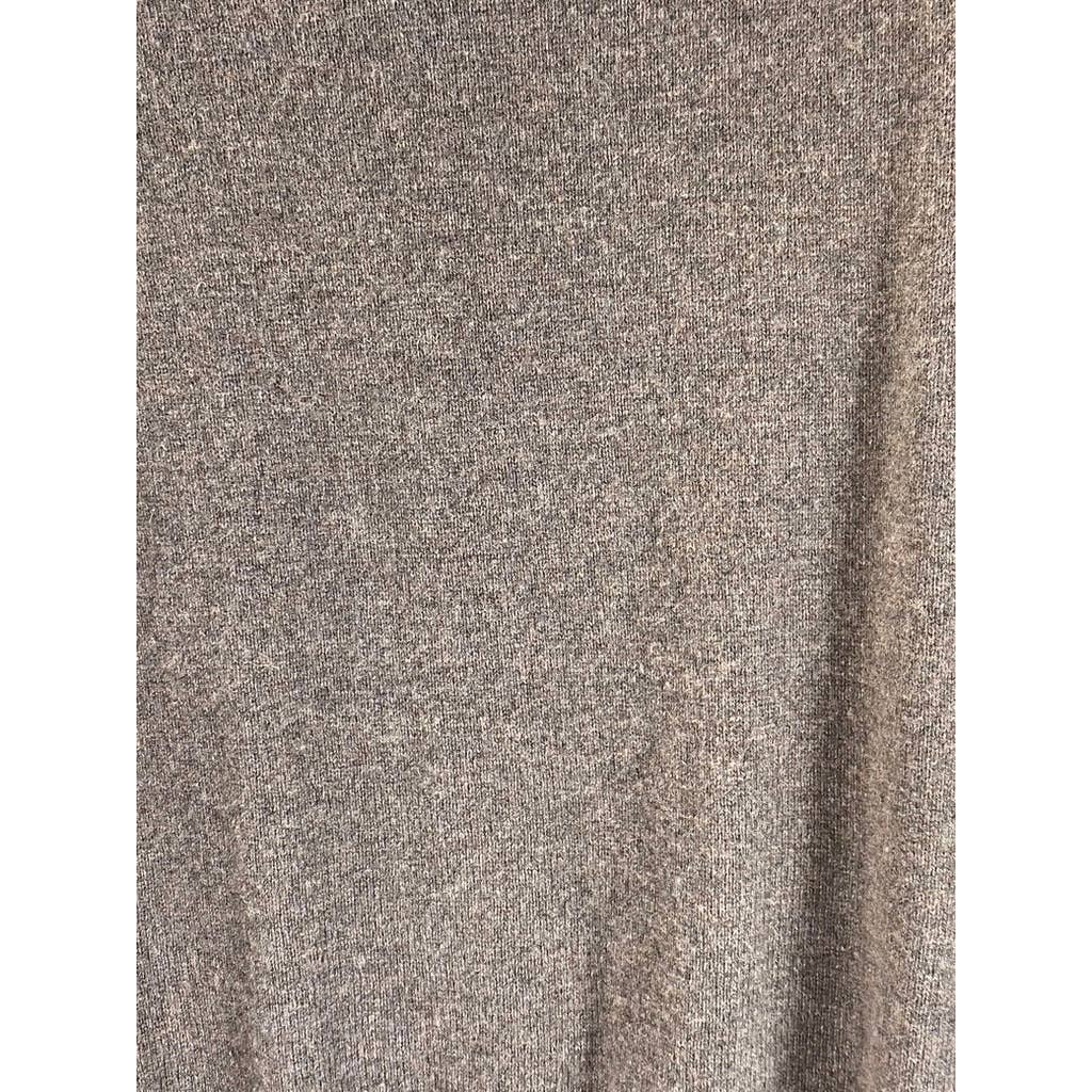 J.CREW Men's Brown Lambswool Shawl-Collar Pullover Sweater SZ M