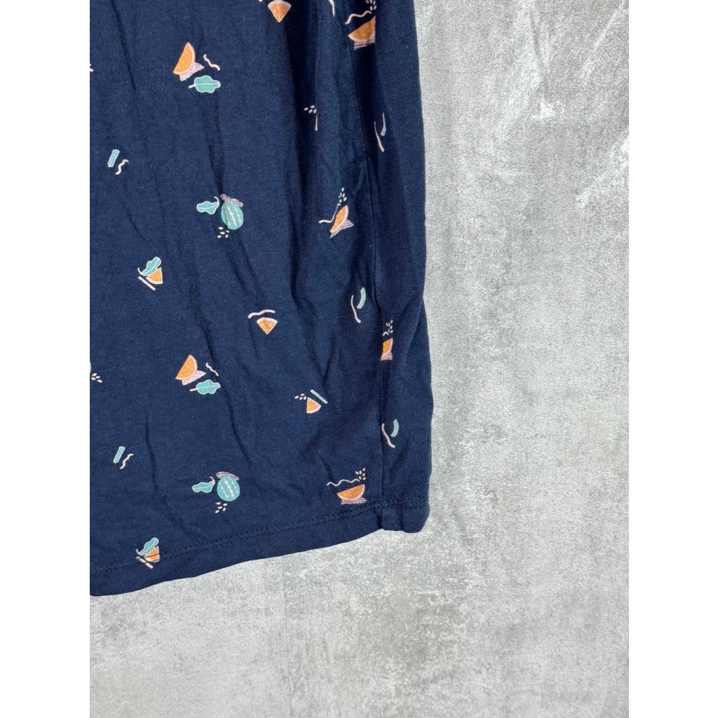 FRANK + OAK Men's Navy Watermelon Crewneck Short Sleeve T-Shirt SZ XL