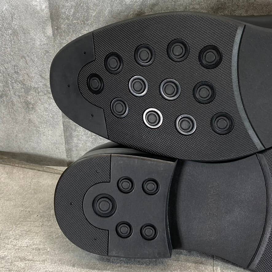 VANCE CO. Men's Wide Width Black Keith Slip-On Penny Loafers SZ 8W