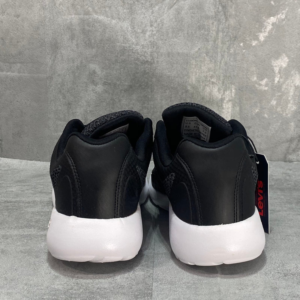 LEVI'S Black Men's Delta Knit Breathable Chunky Sole Lightweight Sneakers SZ 13